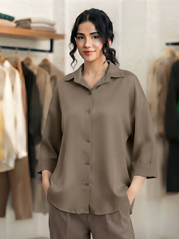 شومیز کرپ ژاکلین ساده